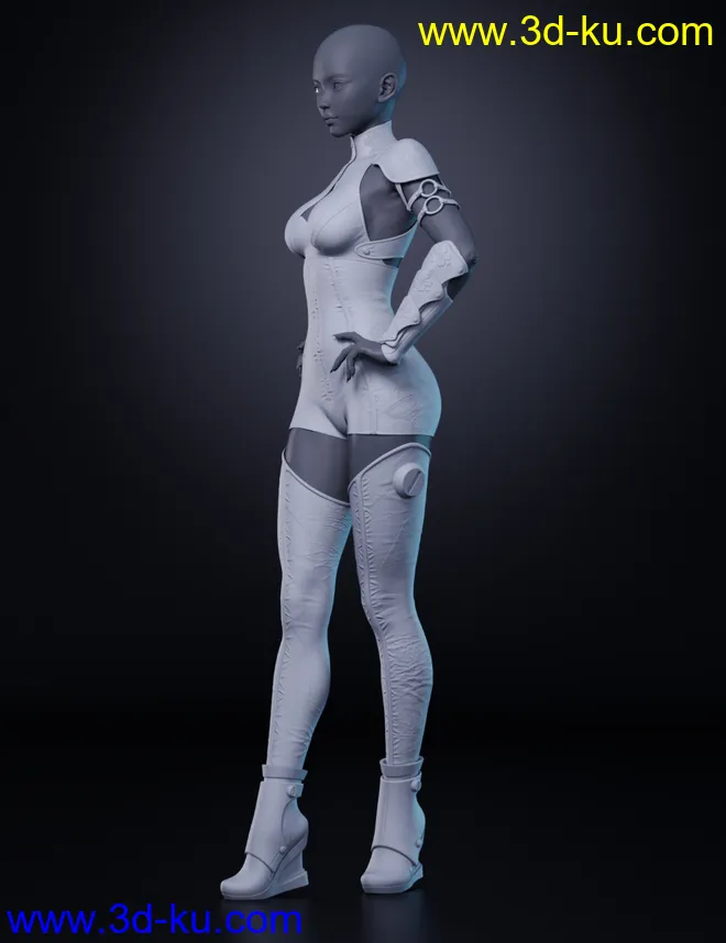 Crimson Dragon Outfit for Genesis 8 and 8.1 Females模型的图片8