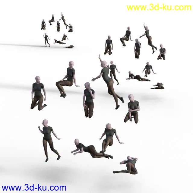 Crowd Figure G8F and G8M Compatible模型的图片1