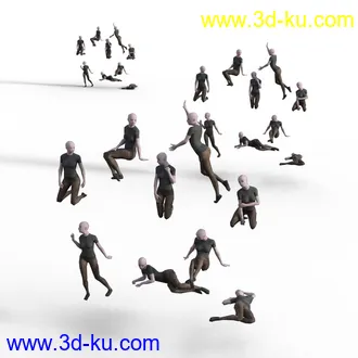 3D打印模型Crowd Figure G8F and G8M Compatible的图片