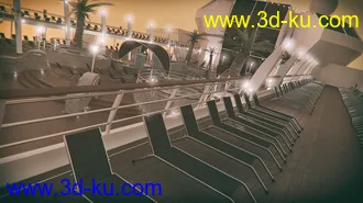 3D打印模型Cruise Ship Pool Deck的图片