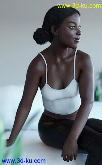 3D打印模型Curly Buns for Genesis 8 Females的图片