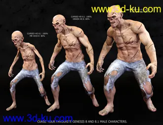 3D打印模型Cursed HD for Genesis 8.1 Male的图片