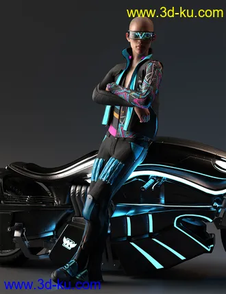 3D打印模型Cyber Man Outfit for Genesis 8 Males的图片