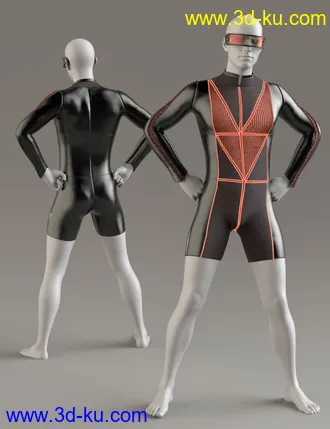 3D打印模型Cyber Man Outfit for Genesis 8 Males的图片