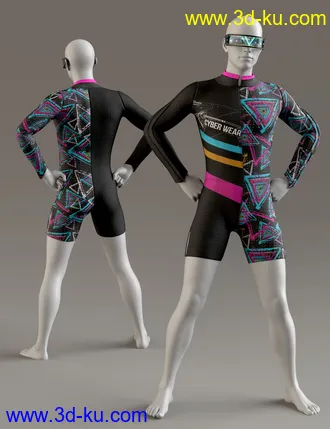 3D打印模型Cyber Man Outfit for Genesis 8 Males的图片