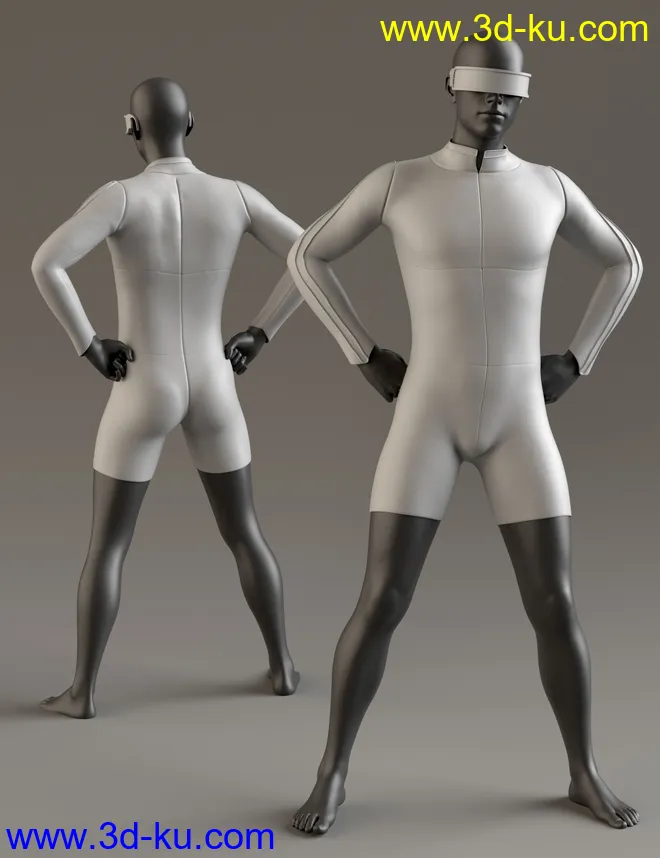 Cyber Man Outfit for Genesis 8 Males模型的图片8