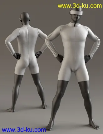 3D打印模型Cyber Man Outfit for Genesis 8 Males的图片
