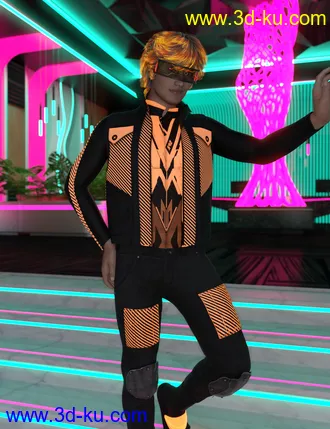 Cyber Man Outfit Textures模型的图片2