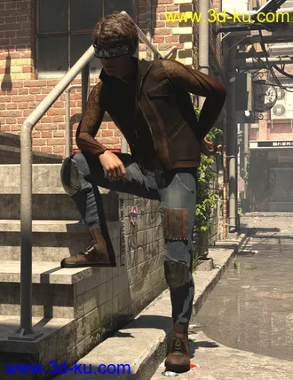 Cyber Man Outfit Textures模型的图片4