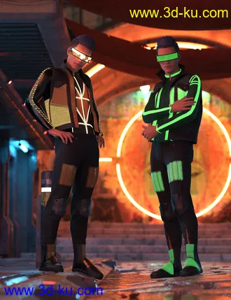 Cyber Man Outfit Textures模型的图片6