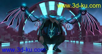 Cyber Man Outfit Textures模型的图片8