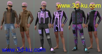 Cyber Man Outfit Textures模型的图片15