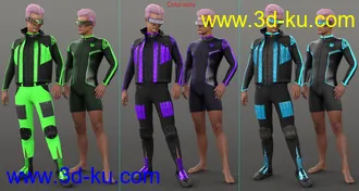 Cyber Man Outfit Textures模型的图片16