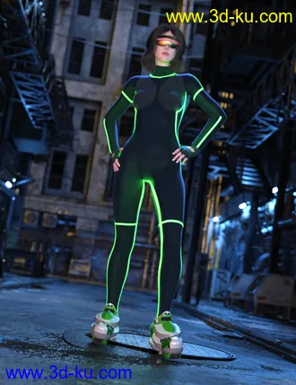 3D打印模型Cyber Punk 0000 for Genesis 8 and 8.1 Female的图片