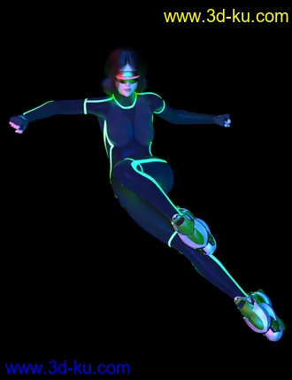 3D打印模型Cyber Punk 0000 for Genesis 8 and 8.1 Female的图片