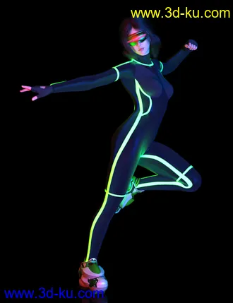 3D打印模型Cyber Punk 0000 for Genesis 8 and 8.1 Female的图片