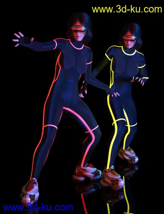 3D打印模型Cyber Punk 0000 for Genesis 8 and 8.1 Female的图片