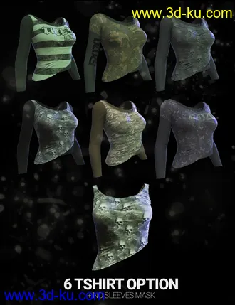 3D打印模型Cyber Survivor Outfit and Hair for Genesis 8 Female的图片