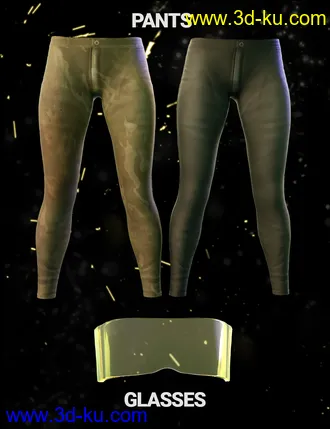 3D打印模型Cyber Survivor Outfit and Hair for Genesis 8 Female的图片