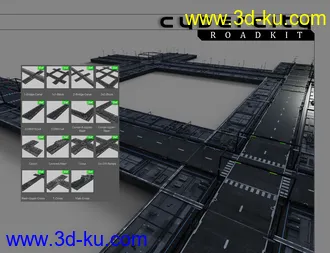 3D打印模型CyberCity Roadkit的图片