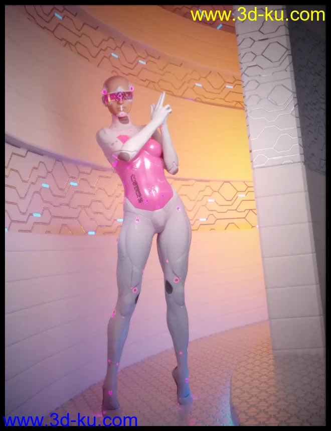 CyberDream Karla 2.0 Textures and Accessories Add-On模型的图片1