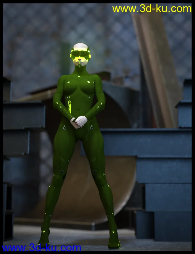 CyberDream Karla 2.0 Textures and Accessories Add-On模型的图片4