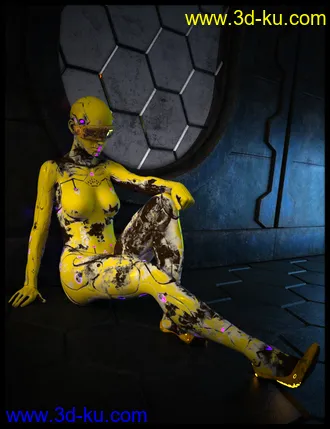 3D打印模型CyberDream Karla 2.0 Textures and Accessories Add-On的图片