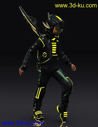 3D打印模型Cybershade Outfit for Genesis 8 and 8.1 Males的图片