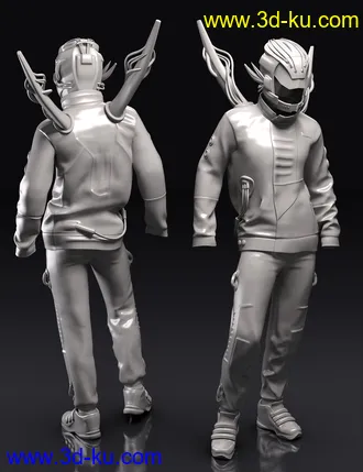 3D打印模型Cybershade Outfit for Genesis 8 and 8.1 Males的图片