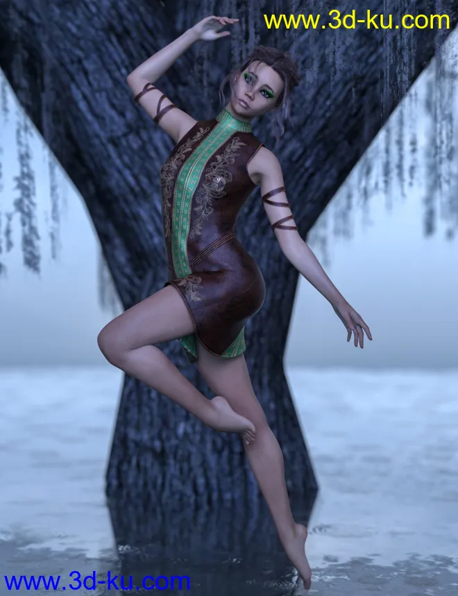 D.E.M. Alejandra for Genesis 8 Female模型的图片4