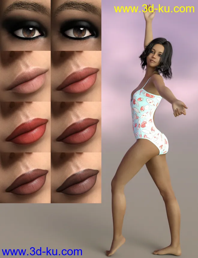 D.E.M. Alejandra for Genesis 8 Female模型的图片10