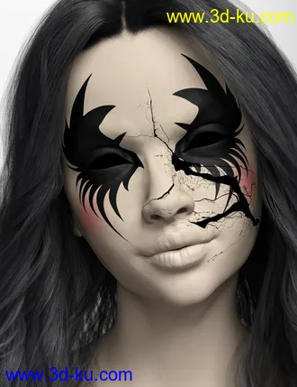 3D打印模型D.E.M. Broken Doll Makeup for Genesis 8 Female的图片