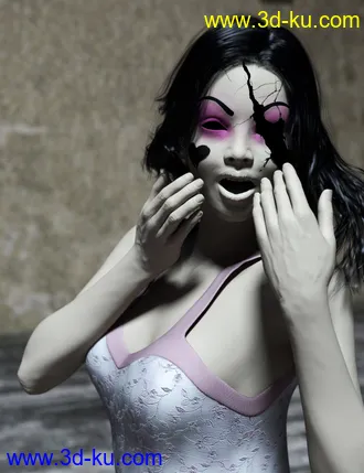 3D打印模型D.E.M. Broken Doll Makeup for Genesis 8 Female的图片