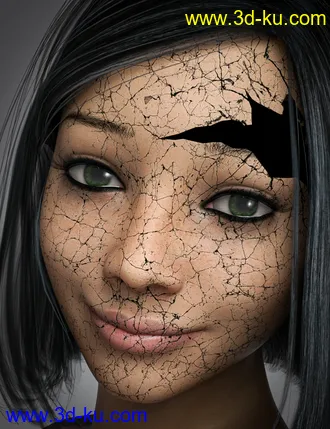 3D打印模型D.E.M. Broken Doll Makeup for Genesis 8 Female的图片