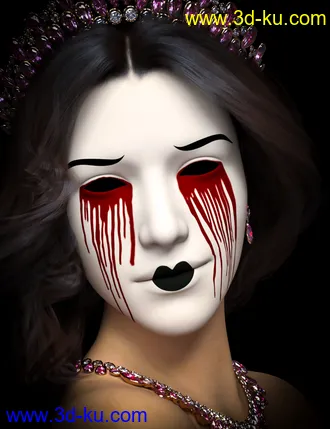 3D打印模型D.E.M. Broken Doll Makeup for Genesis 8 Female的图片