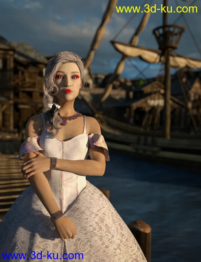 D.E.M. Kezia for Genesis 8 Female模型的图片7