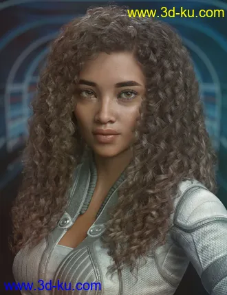 3D打印模型Daiosa Hair for Genesis 3, 8, and 8.1 Females的图片