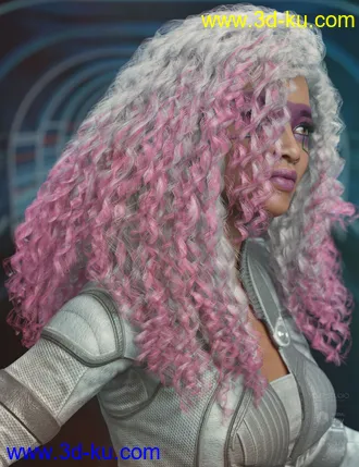 3D打印模型Daiosa Hair for Genesis 3, 8, and 8.1 Females的图片