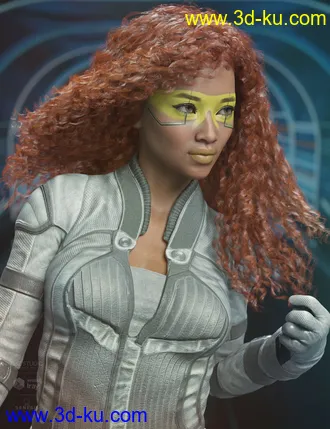 3D打印模型Daiosa Hair for Genesis 3, 8, and 8.1 Females的图片