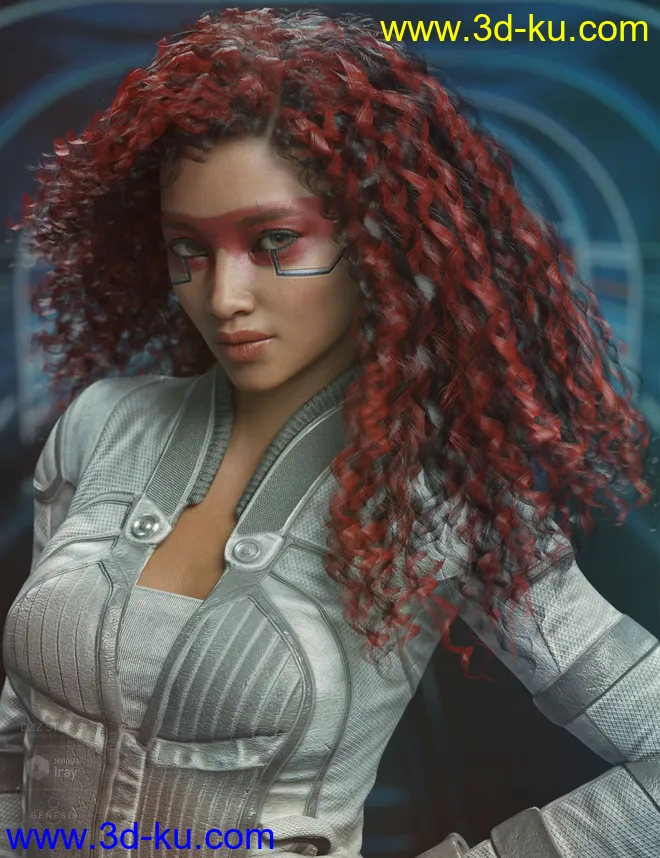 Daiosa Hair for Genesis 3, 8, and 8.1 Females模型的图片7