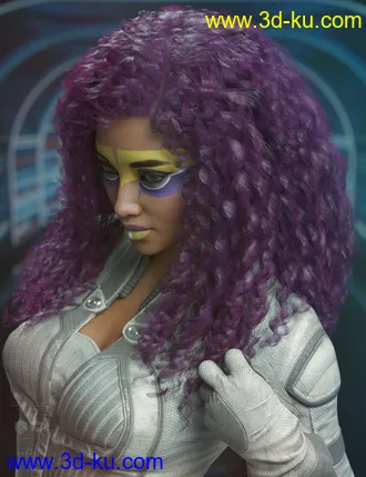 3D打印模型Daiosa Hair for Genesis 3, 8, and 8.1 Females的图片