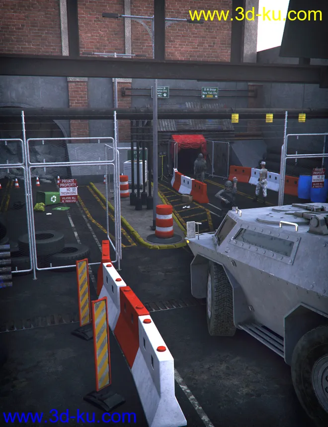 Damaged Tunnel Entrance模型的图片1