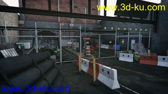 Damaged Tunnel Entrance模型的图片2