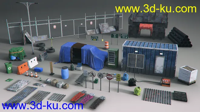 Damaged Tunnel Entrance模型的图片6