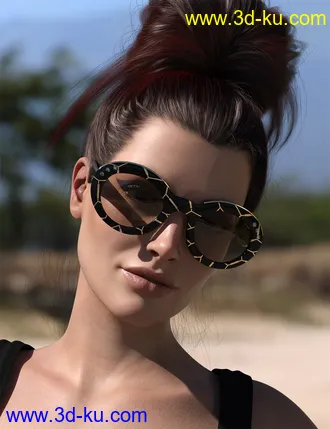 3D打印模型Dana High Heels and Glasses for Genesis 8 and Genesis 8.1 Females的图片