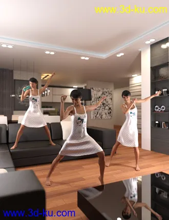 3D打印模型Dance Like Nobody's Watching Poses for Genesis 8 Female的图片