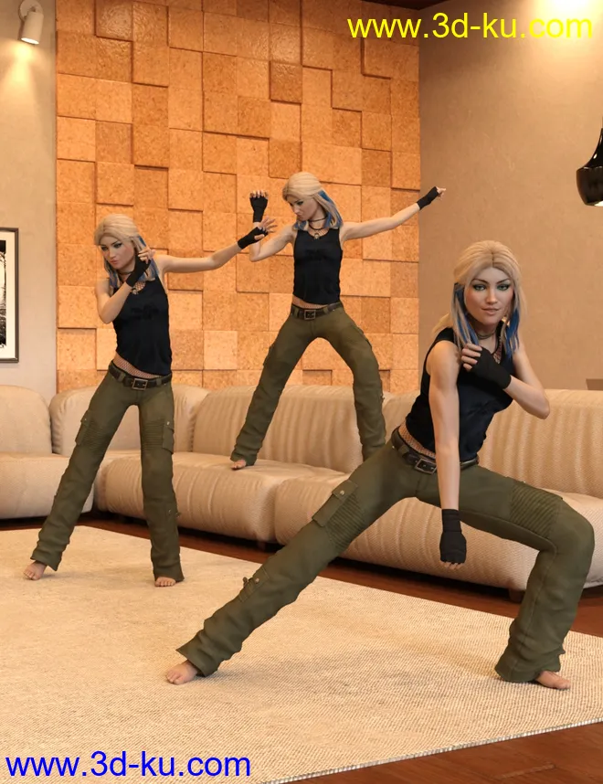Dance Like Nobody's Watching Poses for Genesis 8 Female模型的图片2