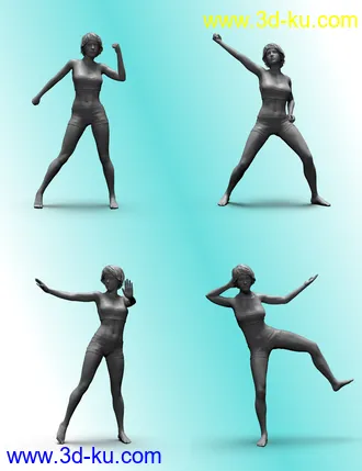 3D打印模型Dance Like Nobody's Watching Poses for Genesis 8 Female的图片