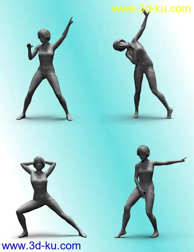 Dance Like Nobody's Watching Poses for Genesis 8 Female模型的图片7