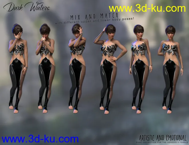 Dark Waters Pose Collection模型的图片9